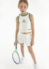 011 | Tennis Collection | Slogan Print Crop Top