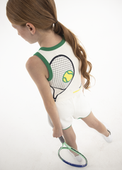 011 | Tennis Collection | Slogan Print Crop Top