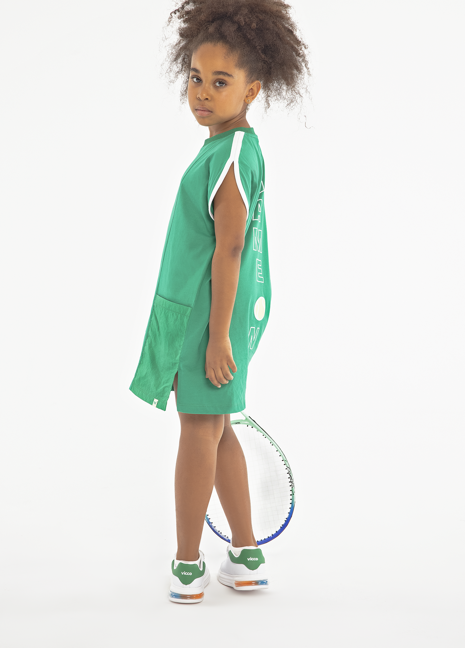 Tennis Collection | Slogan Print Dress