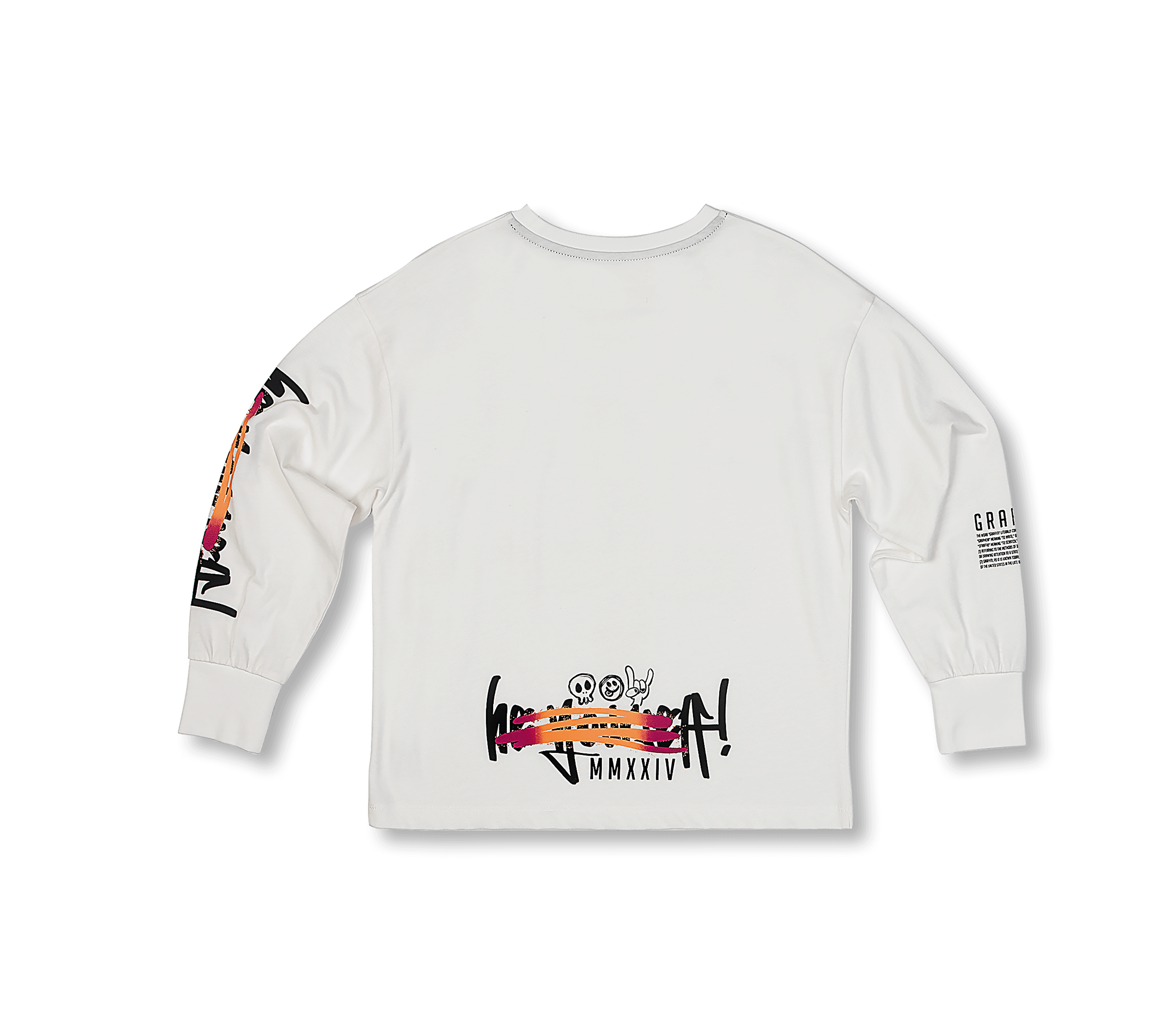 Graffiti Collection | Slogan Print Long Sleeve T-Shirt