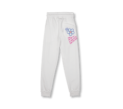 020 | Graffiti Collection | Slogan Print Off-White Jogger