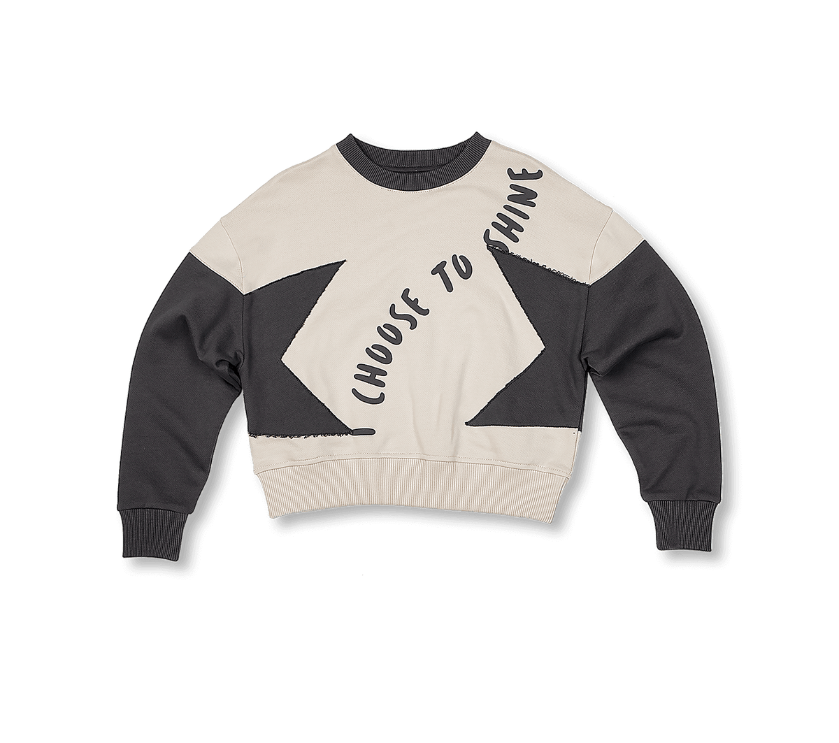 Graffiti Collection | Slogan Print Crop Sweatshirt