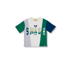 Tennis Collection | Slogan Print Contrast T-Shirt