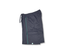 059 | Tennis Collection | Slogan Patch Bermuda Shorts