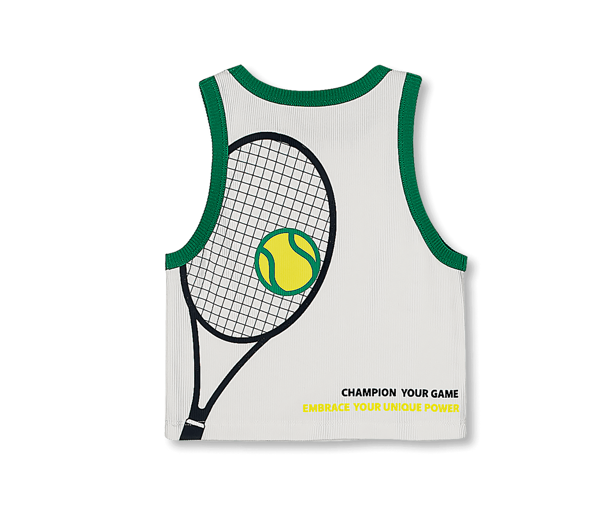 Tennis Collection | Slogan Print Crop Top