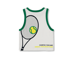 Tennis Collection | Slogan Print Crop Top