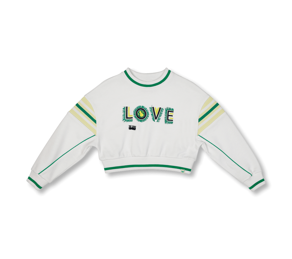 Tennis Collection | Slogan Embroidered Sweatshirt