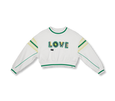 014 | Tennis Collection | Slogan Embroidered Sweatshirt