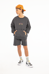 071 | Graffiti Collection | Slogan Print Bermuda Shorts