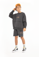 071 | Graffiti Collection | Slogan Print Bermuda Shorts