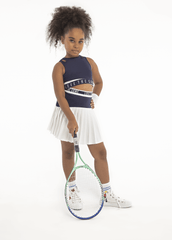 Tennis Collection | Slogan Belt Pleated Sports Skirt