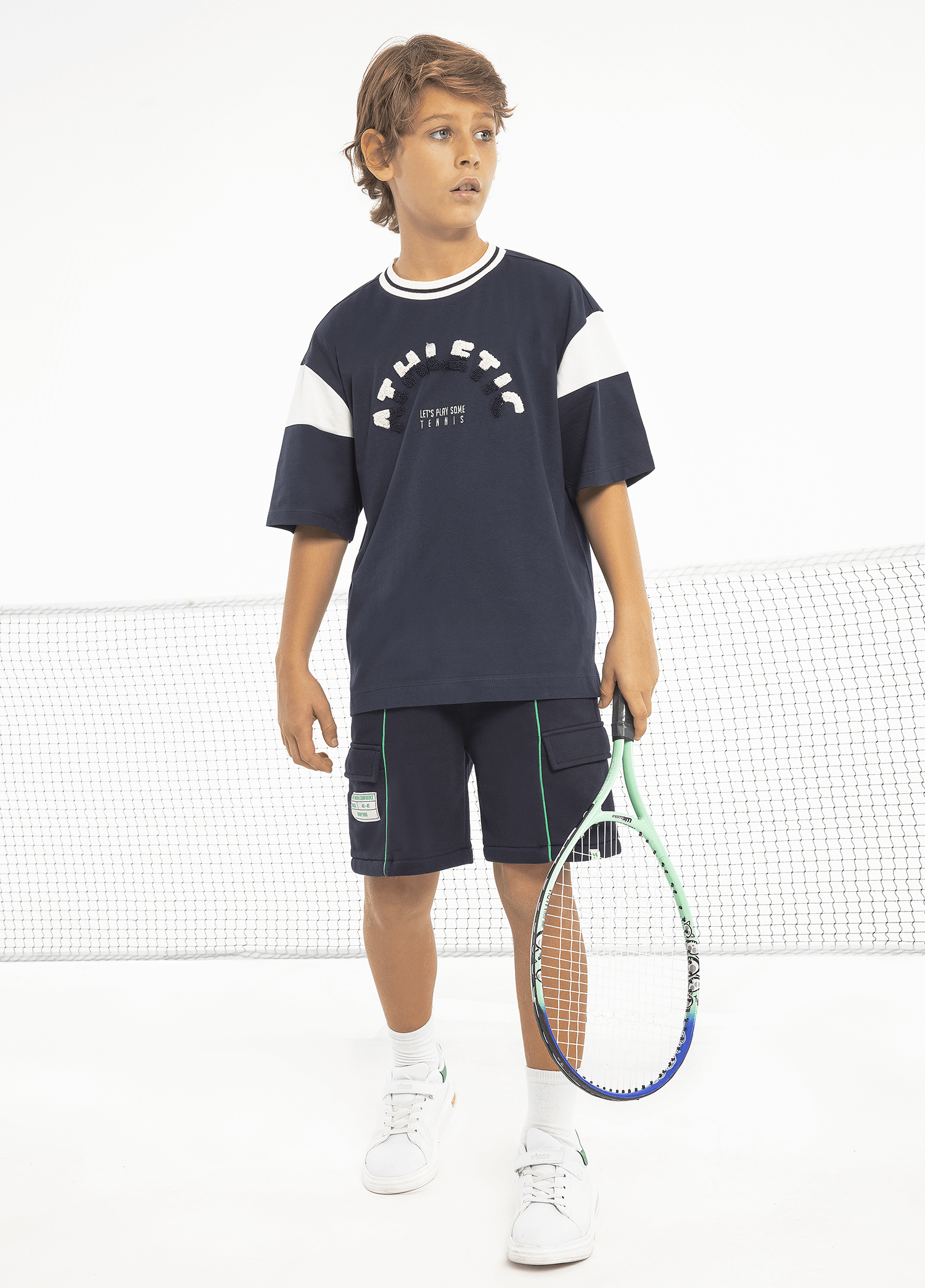 Tennis Collection | Slogan Embroidered T-Shirt