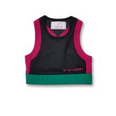 Logo Print Cropped Sports Top