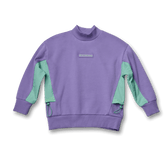 033 | Slogan Print High Neck Sweatshirt