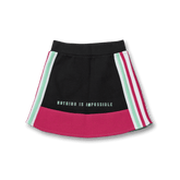 Slogan Print Contrast Skirt