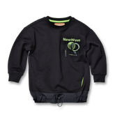 Slogan Print Jersey Sweatshirt