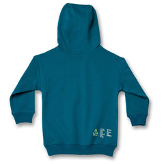 Reflective Slogan Print Hoodie