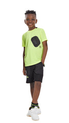 078 | Sporty Slogan Print Bermuda Shorts