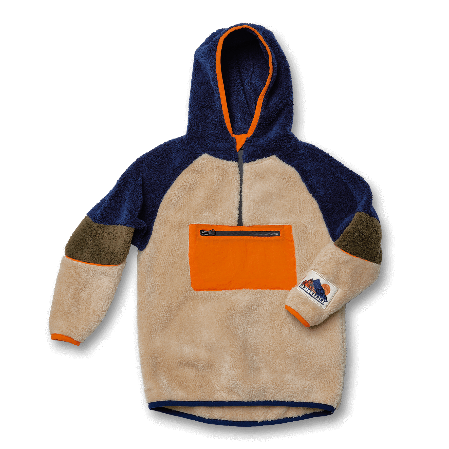 Contrast Teddy Hoodie Wittypoint