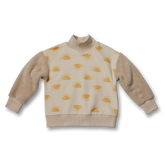 044 | Yellow High Neck Sweatshirt