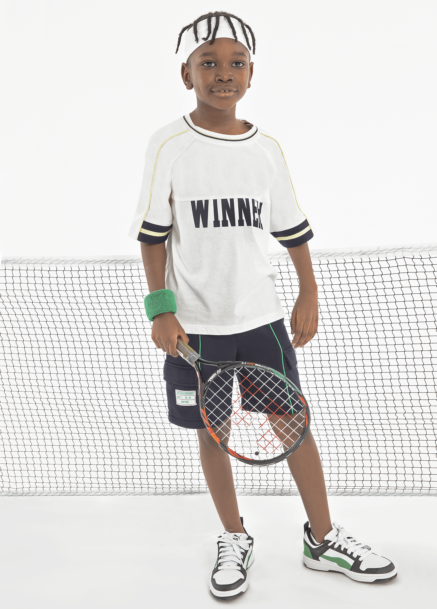 Tennis Collection | Slogan Print T-Shirt