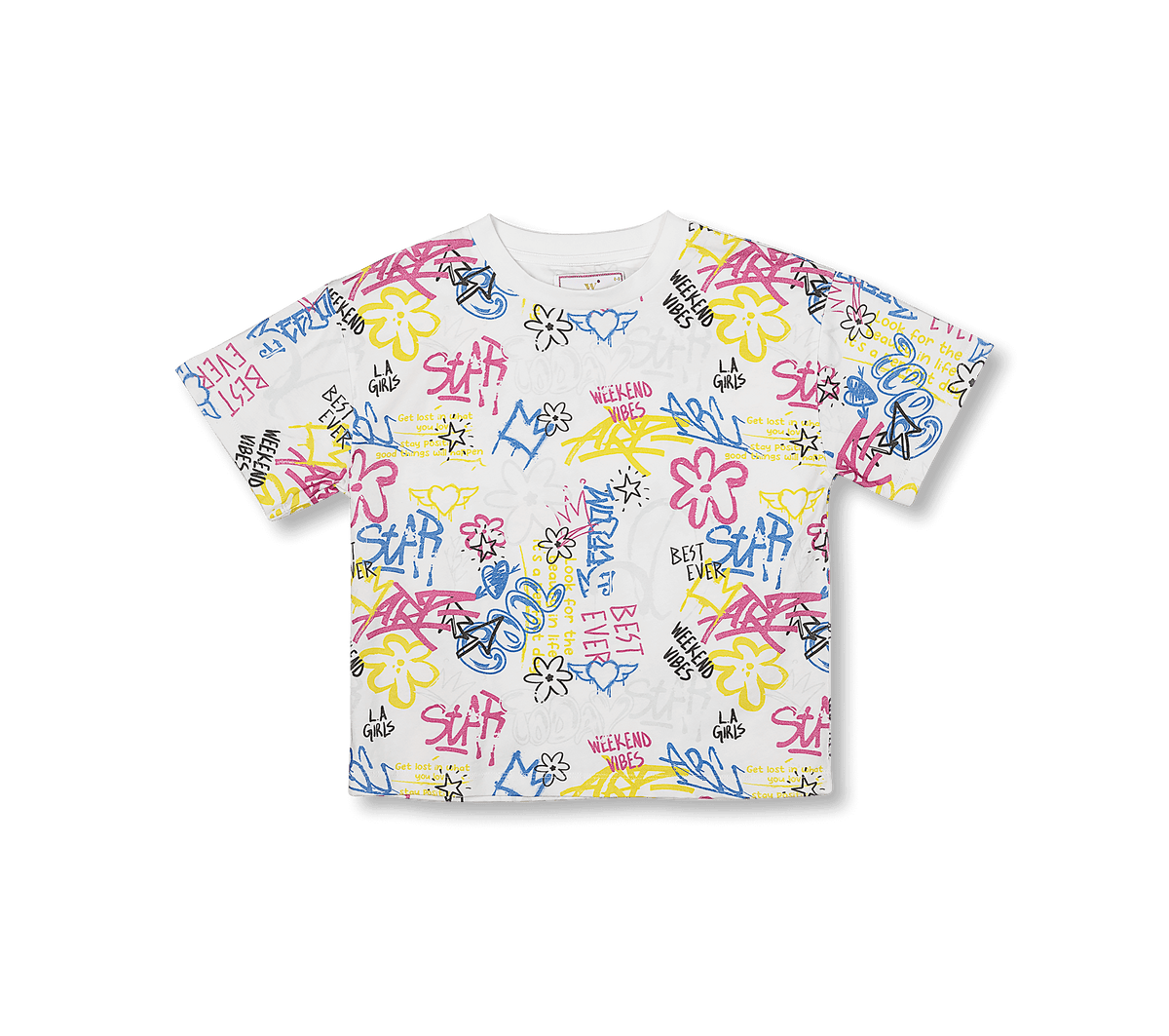 Graffiti Collection | Graffiti Print Crop T-Shirt