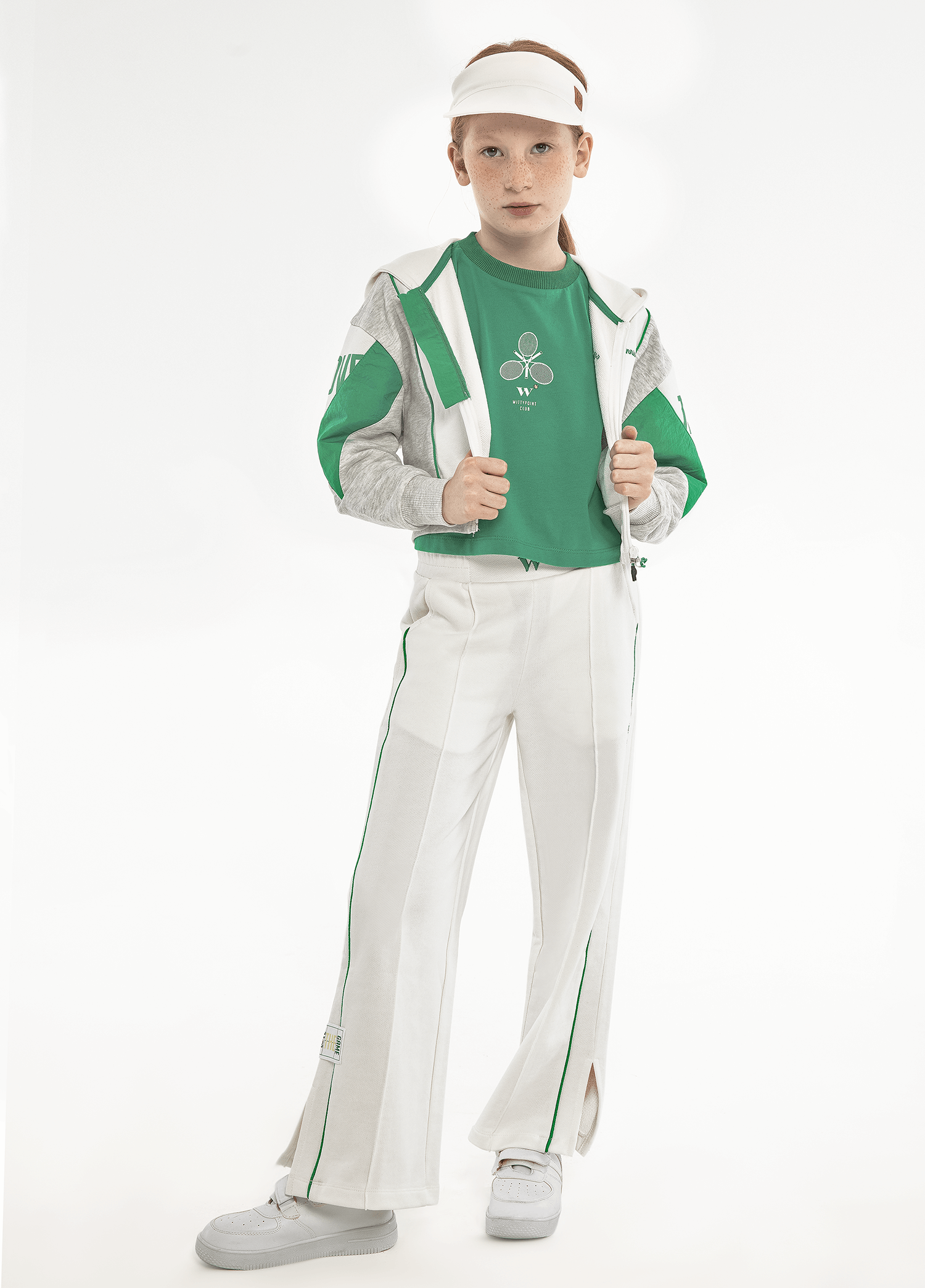 Tennis Collection | Logo Embroidered Trousers