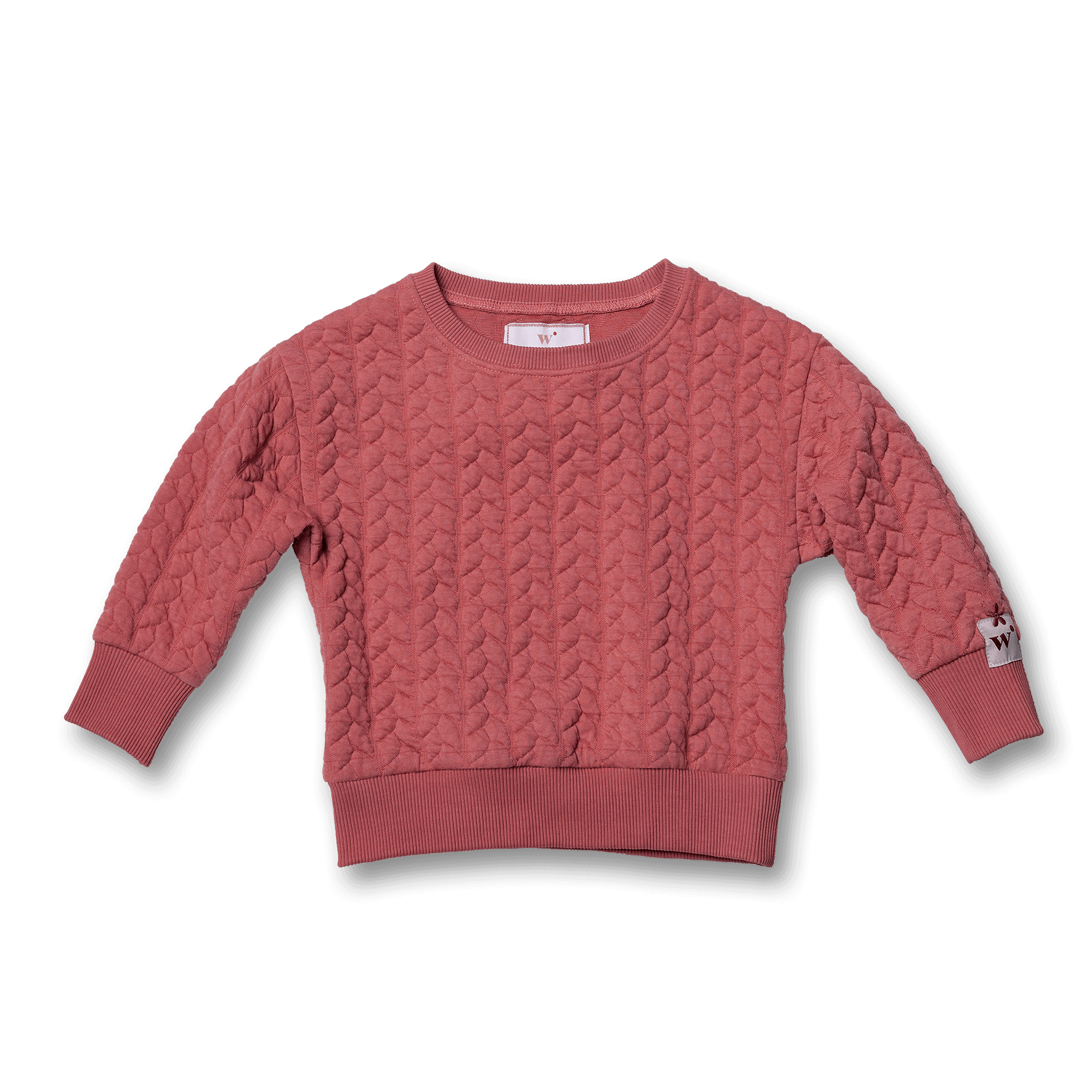 Quilted Jacquard Fabric Sweatshirt