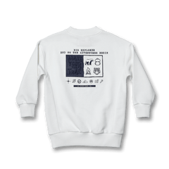 Crew Neck Slogan Embossed Sweatshirt