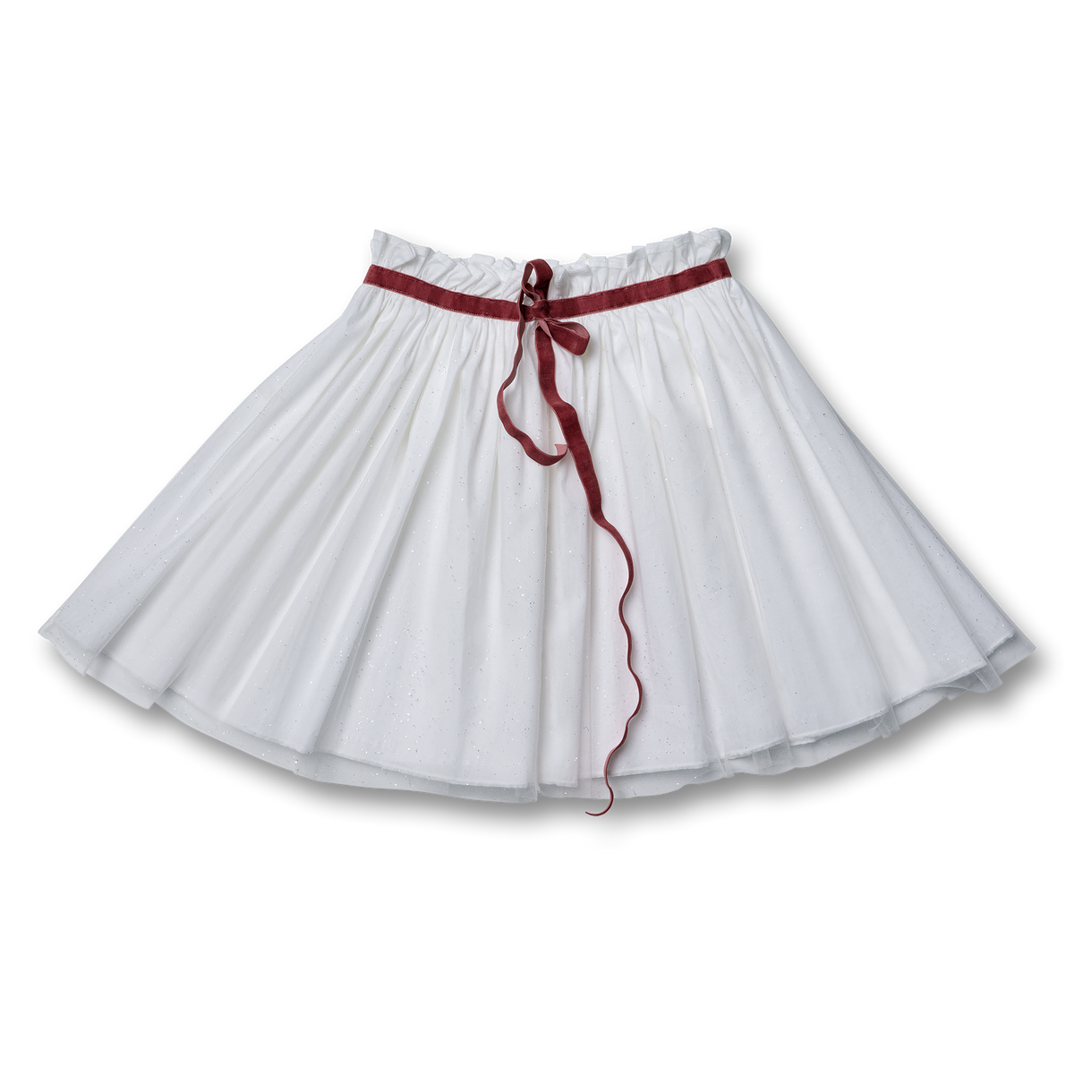 Velvet Ribbon Belt Tutu Skirt
